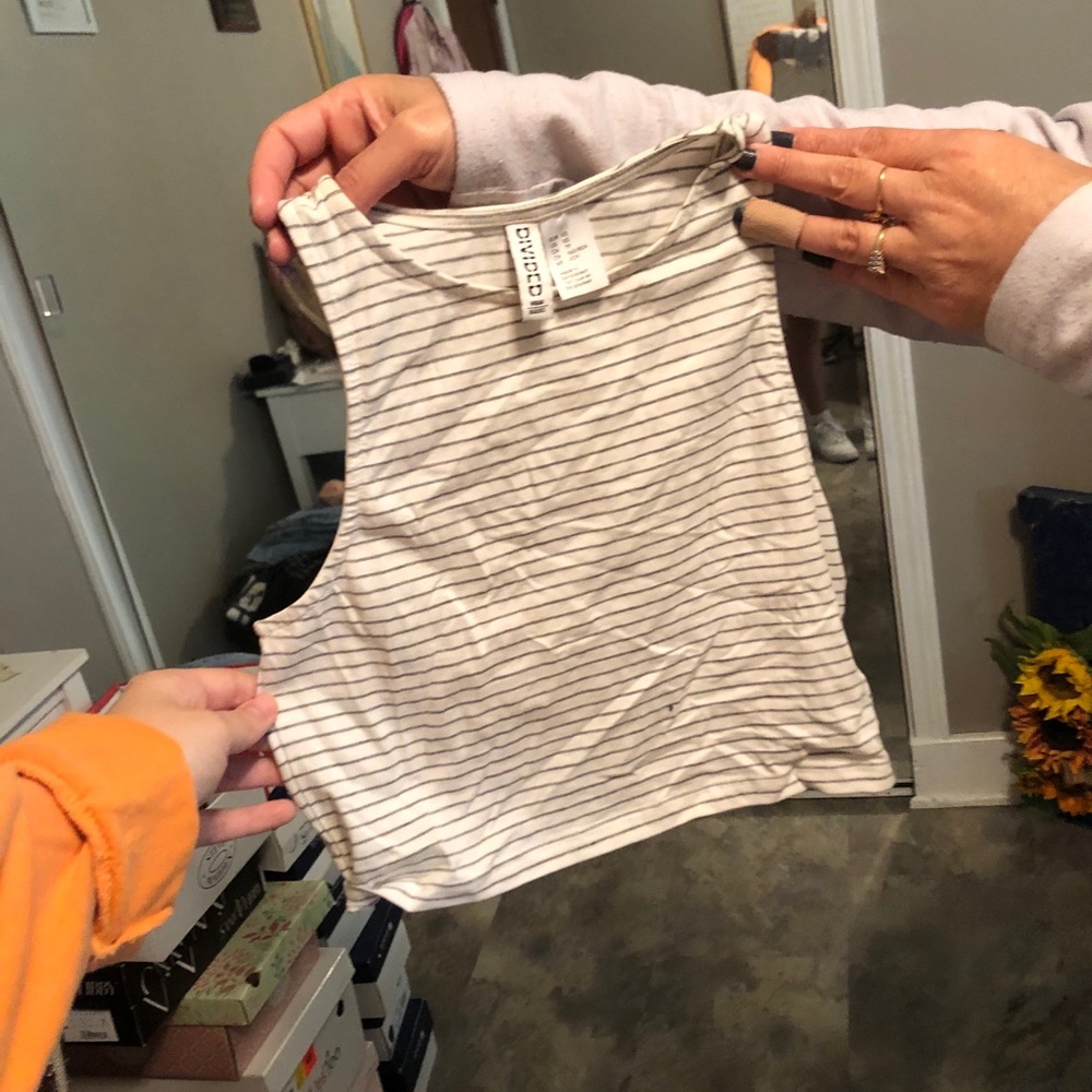2/$15 striped crop tank